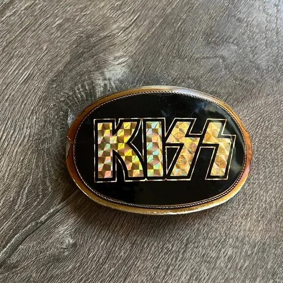 Kiss Accessories Kiss Rock Band Original Belt Buckle Stamped 976 Pacifica Mfg Prism Logo Poshmark